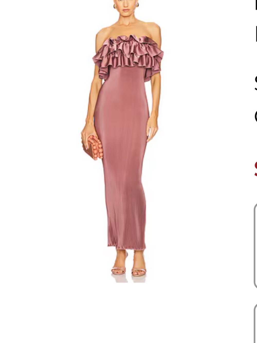 L’idee Dress Paris Tube Dress is Suede